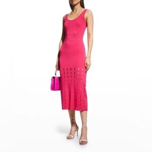 Alexis New Marinet Rib Knit Cut Out Bodycon Midi Dress Size M $649.00